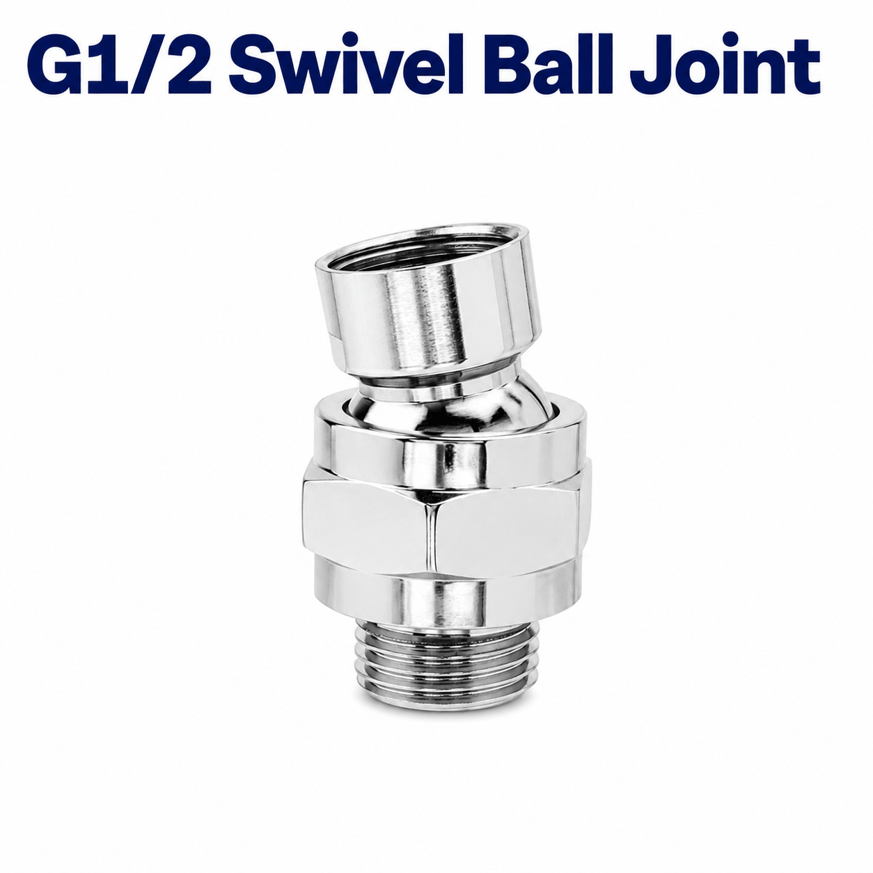 Shower G1/2 Swivel Ball Joint Adapter