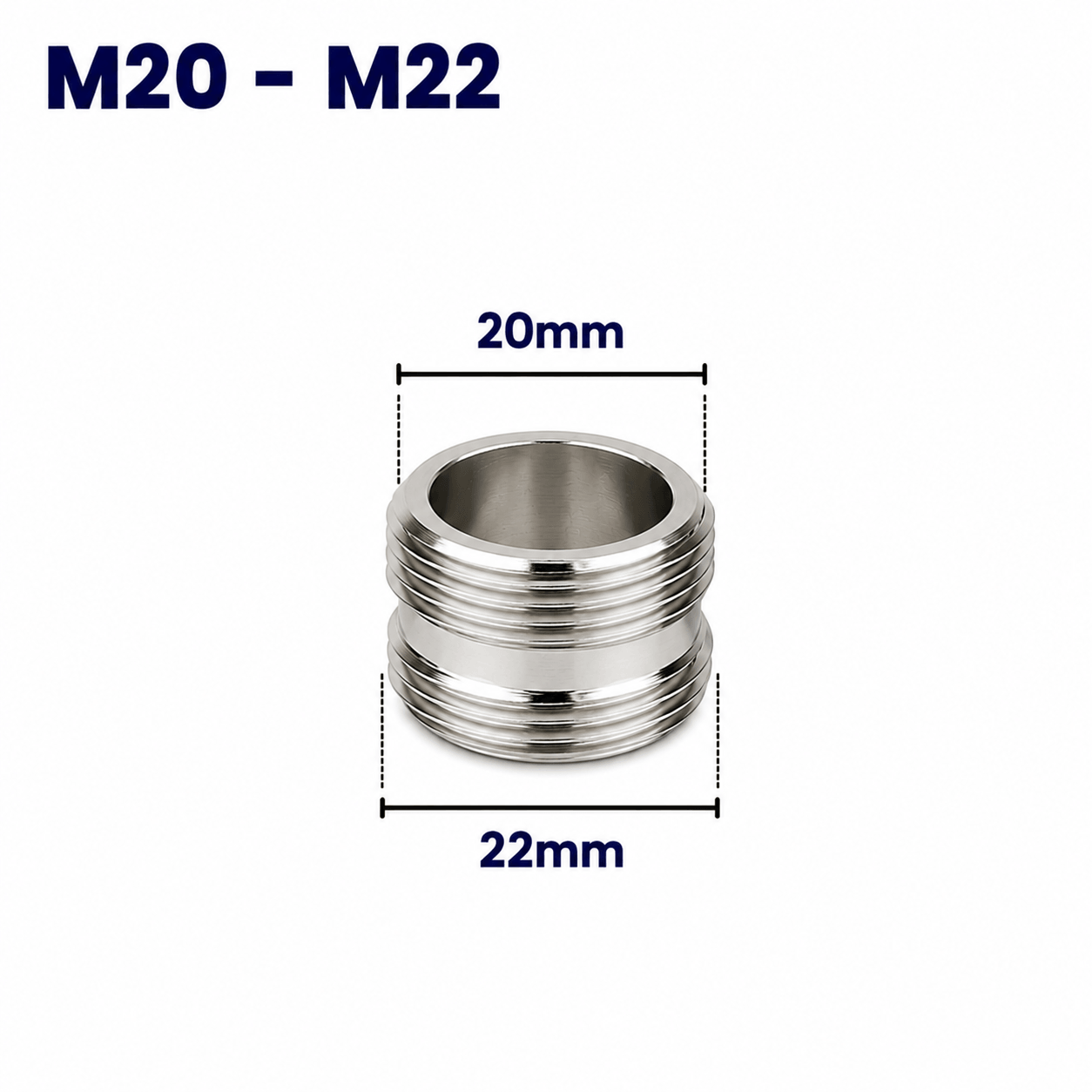 M20 - M22 Adapter Short