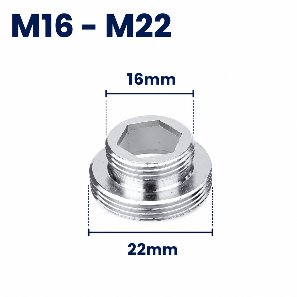 M16 - M22 Short Adapter