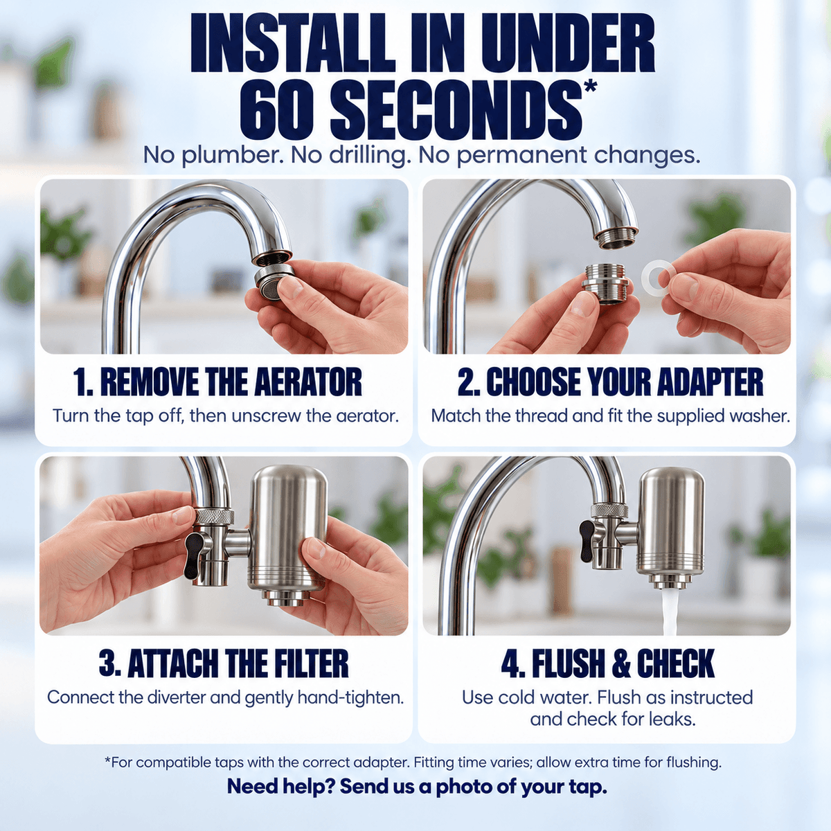 BlissfulHome™ Advanced 5-Stage Kitchen Tap Filter
