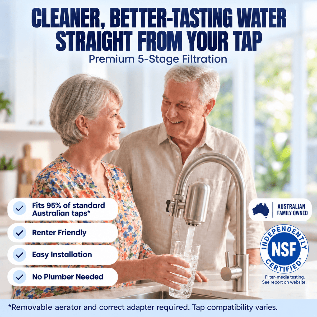 BlissfulHome™ Advanced 5-Stage Kitchen Tap Filter