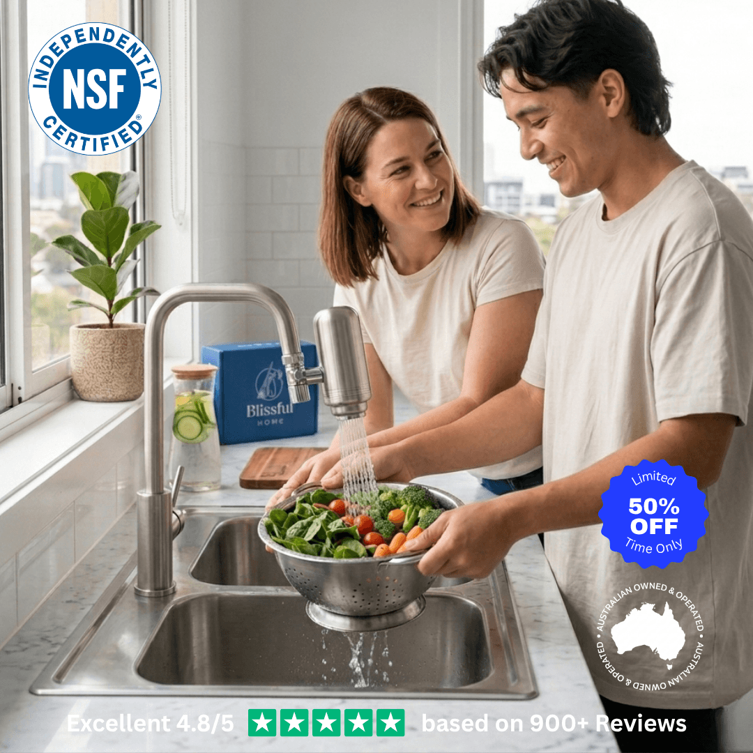 EcoPure™ Stainless Steel Tap Water Filter + 5 Free Filters