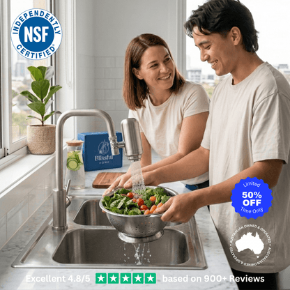 EcoPure™ Stainless Steel Tap Water Filter + 5 Free Filters