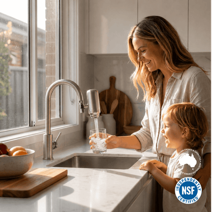 EcoPure™ Stainless Steel Tap Water Filter + 5 Free Filters